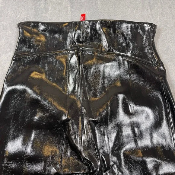 SPANX High Waist Skinny Pants Black Women's S/P Faux Leather - Picture 5 of 5